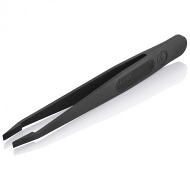 Пінцет для прецизійних робіт пластик ESD, black 04