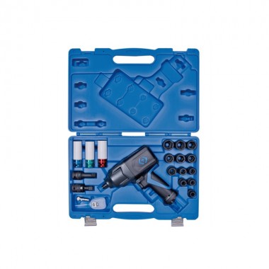 Пневматический гайковерт 1/2 1288Нм композит с набор. головок. 20 пр. Пневматический гайковерт 1/2 1288Нм композит с набор. головок. 20 пр.