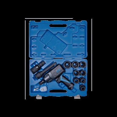 Пневматический гайковерт 3/4" 1491Нм композит с набором головок 12 пр.