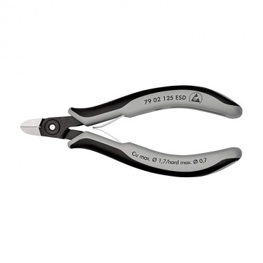 Прецизійні кусачки бокові для електроніки KNIPEX 79 02 125 ESD