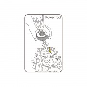 Приспособление для притирки клапанов на дрель KING TONY