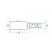 Рулетка 5 м х 19 мм з магнітним крючком