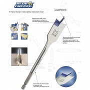 Свердло по дереву пірьйове Blue Groove 4X IRWIN Ø40x152мм