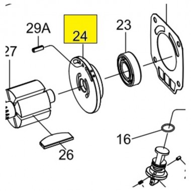 Торцевая пластина ротора задняя для 33812-ххх