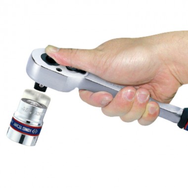 Тріскачка 1/2", 375 мм, 32 зубці, прапорцева з кнопкою 4762-15G