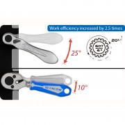 Трещотка мини 1/4" 60 зубов