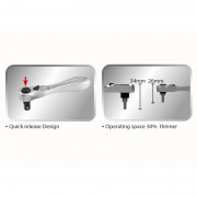 Трещотка мини 1/4" 60 зубов