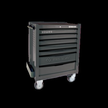 Тумба  инструментальная 7 полочная (каждая полка с фиксатором) Серая