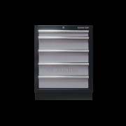 Тумба інструментальна сіра 5 полиць під верстак