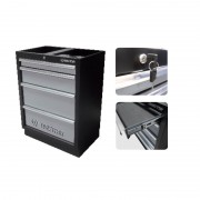 Тумба інструментальна сіра 5 полиць під верстак