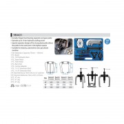 Універсальний гідравлічний знімач 22 одиниці в пластиковому кейсі KING TONY