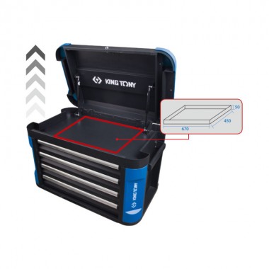 Ящик инструментальный, 4 ящика и отсек