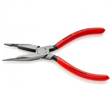 Плоскі круглогубці з ріжучими кромками в середній частині KNIPEX 27 01 160