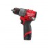 Дриль-шуруповерт акумуляторний безщітковий ударний MILWAUKEE M12 FPD2-202X (37Нм) (ЗУ+2Х2Ач+HDкейс)