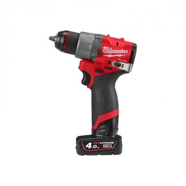 Дриль-шурупокрут акумуляторний MILWAUKEE, M12 FDD2-402X (+ заряд.пристрій, 2 акум., HD кейс)