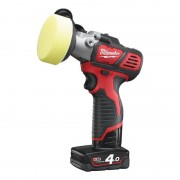 Машина полировальная аккумуляторная MILWAUKEE M12 BPS-421X (ЗУ+2Ач+4Ач+кейс)