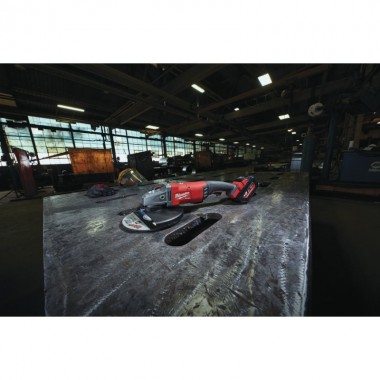 Шліфмашина кутова - болгарка акумуляторна безщіткова MILWAUKEE, M18 FLAG230XPDB-0С, діаметр 230мм (антивібраційна бокова рукоятк