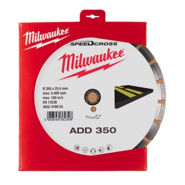 Алмазний диск ADD 350 для асфальту MILWAUKEE