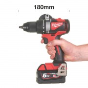 Дрель-шуруповёрт аккумуляторная бесщёточная MILWAUKEE M18 BLDD2-502X (82Нм) (ЗУ+2акк.Х5Ач+HDкейс)