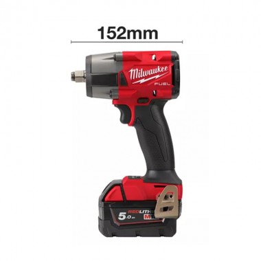 Гайковерт импульсный компактный 1/2" (881 Нм) с фрикционным кольцом MILWAUKEE M18 FMTIW2F12-502X