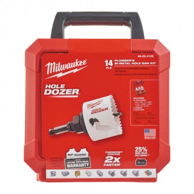 Набір коронок біметалічних Hole Dozer (19, 22, 25, 29, 32, 35, 38, 44, 51, 57) MILWAUKEE 49224152