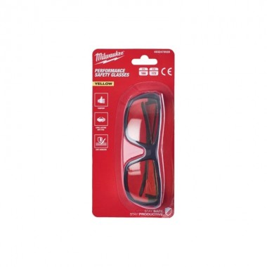 Очки PERFORMANCE с покрытием AS/AF (желтые) MILWAUKEE 4932478928