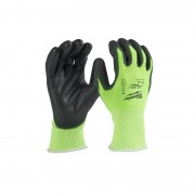 Рукавиці Hi-Vis сигнальні MILWAUKEE, з опором порізам 1/A рівня, розмір 11/XXL