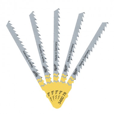 Полотна для лобзика T244D 75мм (5 шт) MILWAUKEE Полотна для лобзика T244D 75мм (5 шт) MILWAUKEE