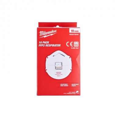 Респиратор с клапаном FFP2 (10шт) MILWAUKEE 4932478548