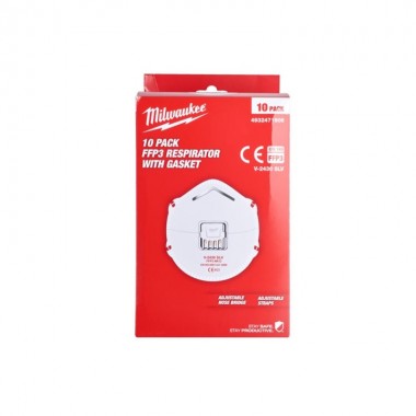 Респіратор з клапаном FFP3 (10шт) MILWAUKEE 4932471906