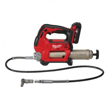 Змащувальний пістолет акумуляторний MILWAUKEE HEAVY DUTY M18 GG-201C (акум 2Аг, акум 4Аг, зарядн пристрій, кейс) Змащувальний пістолет акумуляторний MILWAUKEE HEAVY DUTY M18 GG-201C (акум 2Аг, акум 4Аг, зарядн пристрій, кейс)