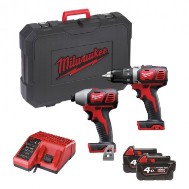 Набор из 2х инструментов аккумуляторных бесщеточных MILWAUKEE M18 BPP2D-402C Набор из 2х инструментов аккумуляторных бесщеточных MILWAUKEE M18 BPP2D-402C