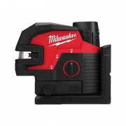 Нивелир 4х точечный лазерный аккумуляторный MILWAUKEE M12 CLL4P-301C (зелёный луч) (ЗУ+1Х3Ач+кейс)