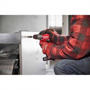 Дрель-шуруповёрт аккумуляторная бесщёточная ударная MILWAUKEE, M12 FPD2-602X, 45Нм (ЗУ,2х6Ач,HDкейс)