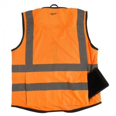 Жилет сигнальный Hi-Viz PREMIUM MILWAUKEE оранжевый, размер L/XL