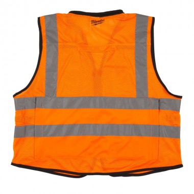 Жилет сигнальный Hi-Viz PREMIUM MILWAUKEE оранжевый, размер L/XL