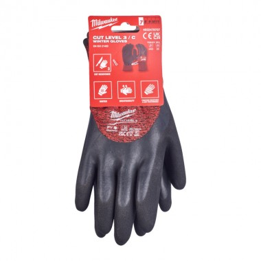 Рукавиці робочі зимові MILWAUKEE, з опором порізам 3/C рівня, розмір 7/S