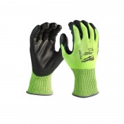 Рукавиці Hi-Vis сигнальні MILWAUKEE, з опором порізам 4/D рівня, розмір 11/XXL