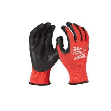 Рукавиці робочі MILWAUKEE, з опором порізам 3/C рівня, розмір 11/XXL, (12шт)