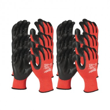 Рукавиці робочі MILWAUKEE, з опором порізам 3/C рівня, розмір 11/XXL, (12шт)