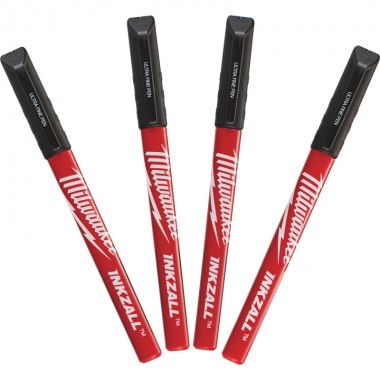 Набор ручек MILWAUKEE INKZALL Fine Tip (Черный) тонких 48223164 Набор ручек MILWAUKEE INKZALL Fine Tip (Черный) тонких 48223164