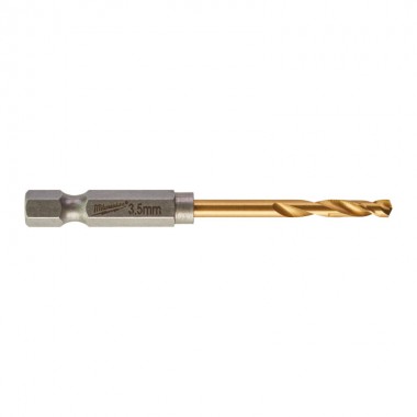 Свердло по металу Milwaukee RedHEX HSS-G TiN 3.5мм (2 шт)