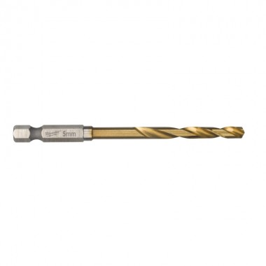 Свердло по металу Milwaukee RedHEX HSS-G TiN 5мм (1 шт)