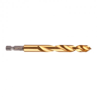 Сверло по металлу RedHEX SHOCKWAVE™ HSS-TiN MILWAUKEE, Ø10,2х121х77мм Сверло по металлу RedHEX SHOCKWAVE™ HSS-TiN MILWAUKEE, Ø10,2х121х77мм