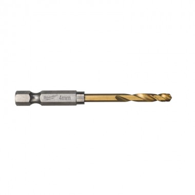 Свердло по металу Milwaukee RedHEX HSS-G TiN. 4мм (10 шт)