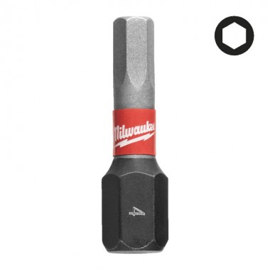 Насадка Milwaukee SHOCKWAVE Hex4 25мм (2шт)