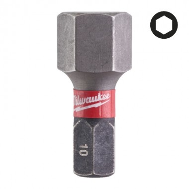 Насадка Milwaukee SHOCKWAVE Hex10 25мм (2 шт)