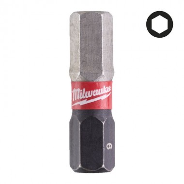 Насадка Milwaukee SHOCKWAVE Hex6 25мм (2 шт)