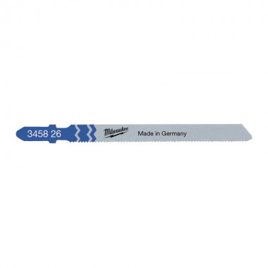 Полотна для лобзика T118A MILWAUKEE, 75мм/ крок зуба 1,2, (5шт), (універсальні)