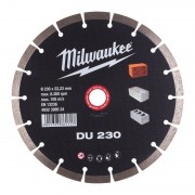 Диск алмазний для бетону, каменю, цегли MILWAUKEE DU 230, 230мм